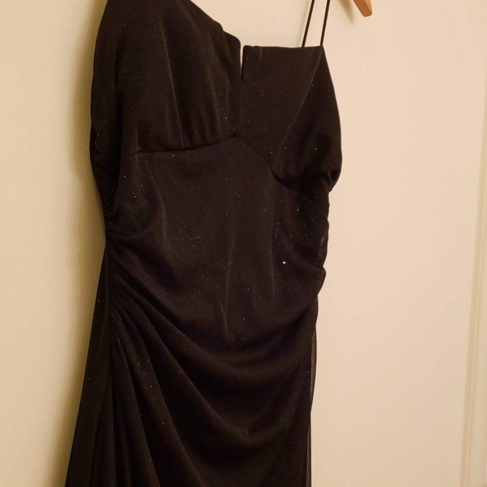 Black full length dress